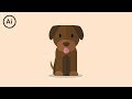 Flat Design Puppy - Illustrator Tutorial
