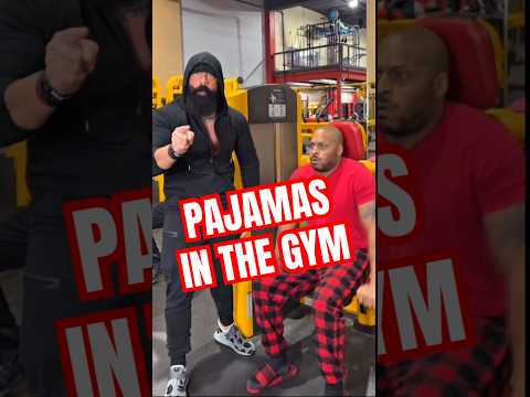 Pajamas in the Gym | Robertfrank615 #bodybuilding #fitness #gymmotivation
