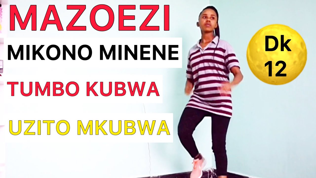 Mazoezi rahisi ya KUPUNGUZA MWILI na uzito mkubwa nyumbani