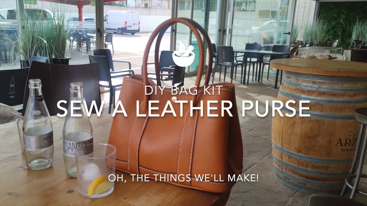 How to Make a Leather Purse (DIY Bag Kit) 