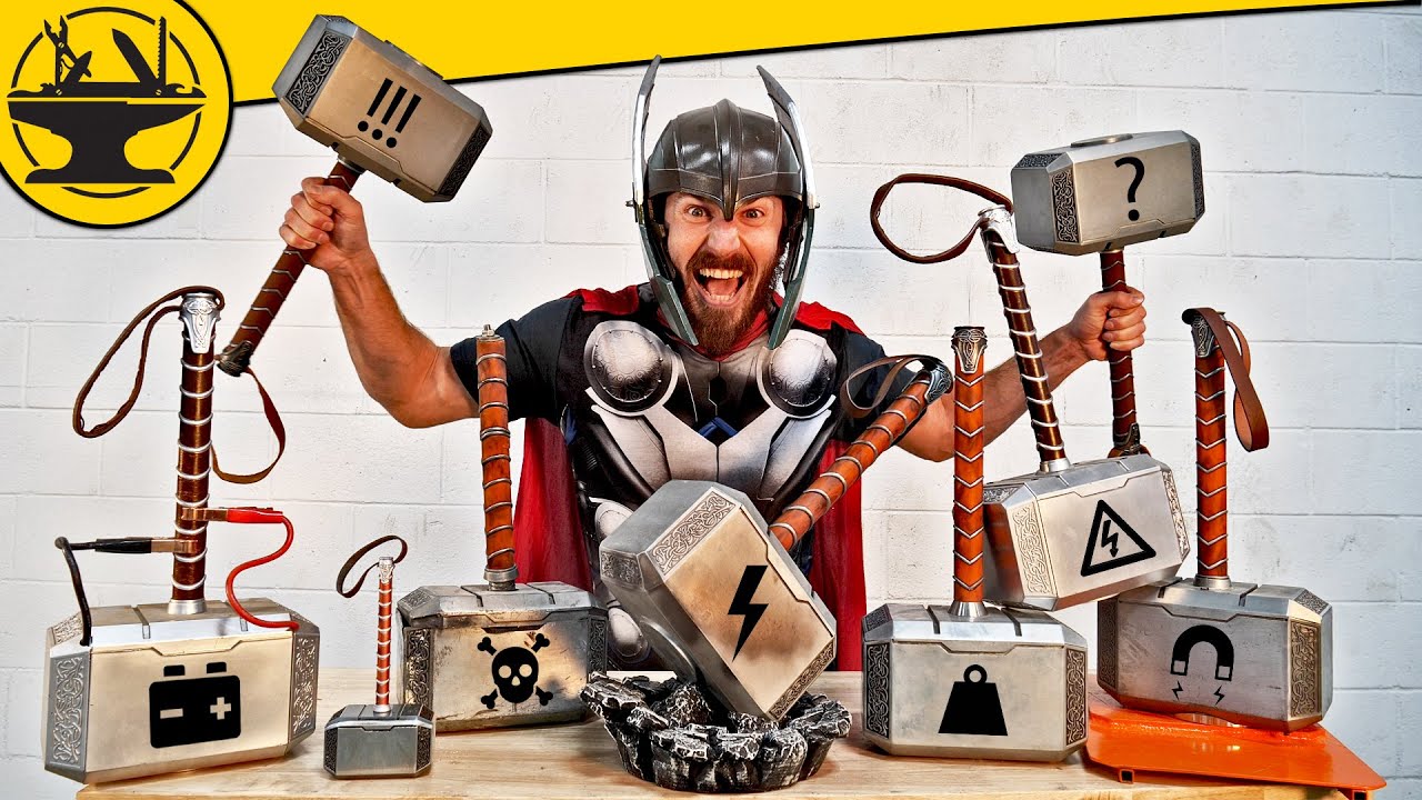 Thor's Hammers in Real Life! (Hacksmith Vault #1) 