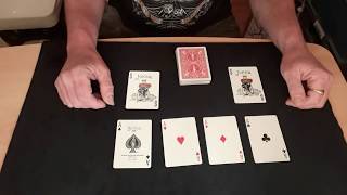 4 Ace Jokers. Card Mat Tutorials.