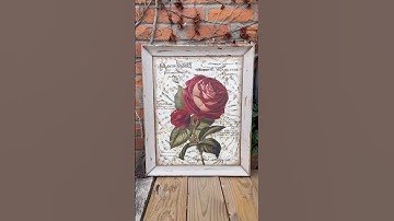 DIY Upcycled Wall Art Using a Thrifted Frame | How To Upcycle Picture Frames