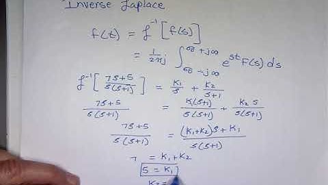 Inverse Laplace Simple Distinct Roots