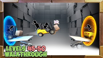 Bridge Constructor Portal Walkthrough Levels 46-50
