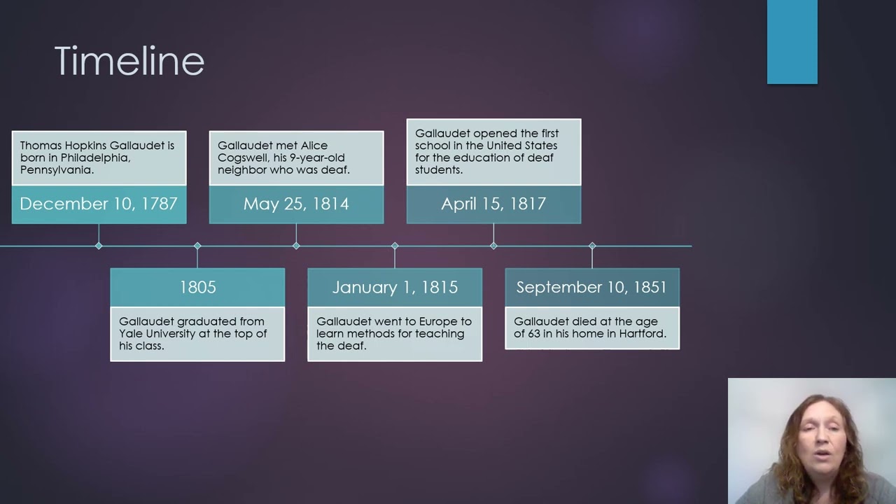 Thomas Hopkins Gallaudet Video Presentation