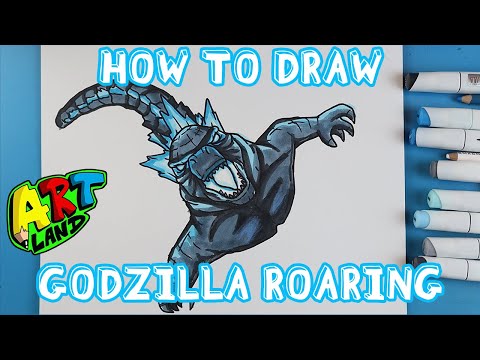 How to Draw GODZILLA ROARING!!