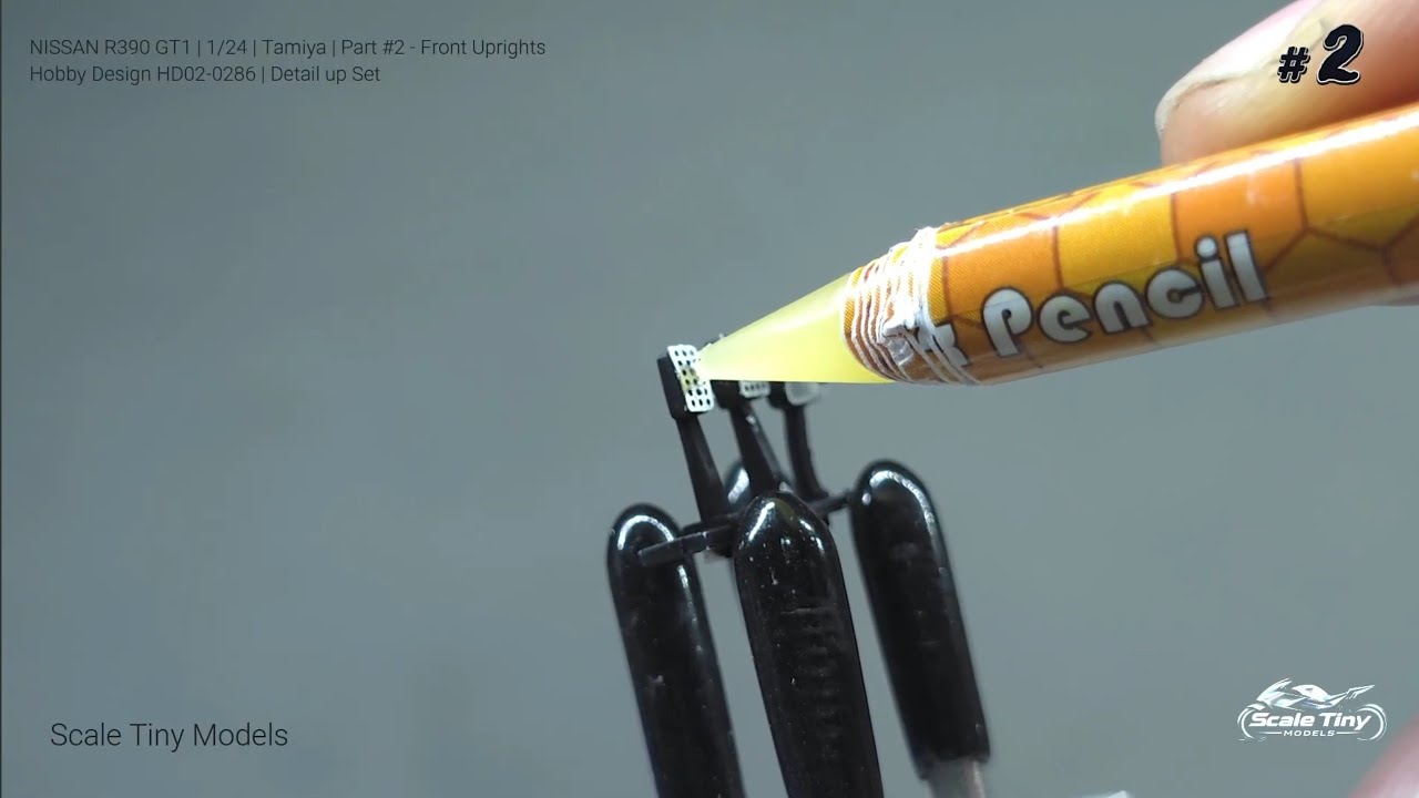 NISSAN R390 GT1 | 1/24 | Tamiya | Part #2 - Front Uprights | Hobby Design HD02-0286 | Detail up Set