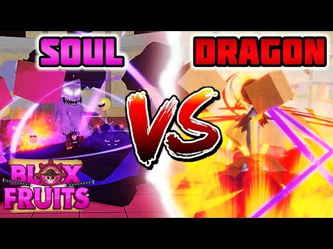 WHICH FRUIT IS THE BEST??) Blox Fruits - Dragon Vs Soul REMATCH