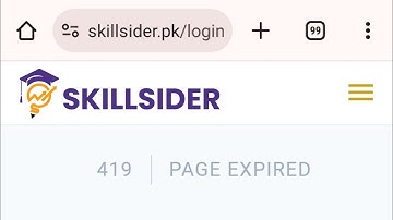 Skill Sider Login - Error 419 Page Expired Problem Solved ✅