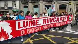 Miles de gallegos gritan alto "¡Lume Nunca Máis!"