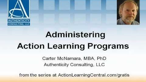 Administering Action Learning Programs (1 of 3)