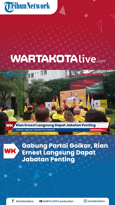 Hengkang dari PSI, Rian Ernest Resmi Gabung Golkar, Langsung Dapat Jabatan Penting