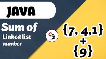 How to calculate sum of two numbers in linked list form?|Linkedlist Sum Tutorial|Java |Coding Sprint