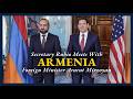 Secretary Rubio meets with Armenian Foreign Minister Ararat Mirzoyan