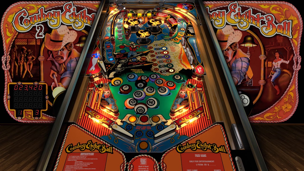 Cowboy Eight Ball 2 Pinball VPX YouTube