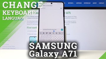 How to Change Keyboard Language in SAMSUNG GALAXY A71 – Swap Dictionary Language