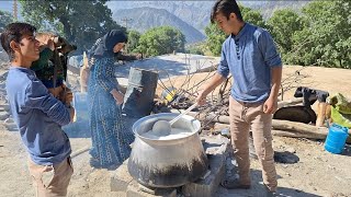 Nomadic life: Burhan and Farah cook local buttermilk