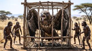 Prehistoric Drama: Early Humans Hunt Giant Eagle—Trap Strategy Turns the Tide