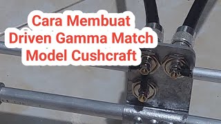 Merakit Driven Gamma Match Antena Yagi Model Cushcraft 2 Meter Band VHF 14-17 Elemen