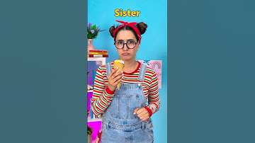 😋 LOL! WORLD’S BEST SISTER SHARES SCOOPS! #shorts #kidsvideo