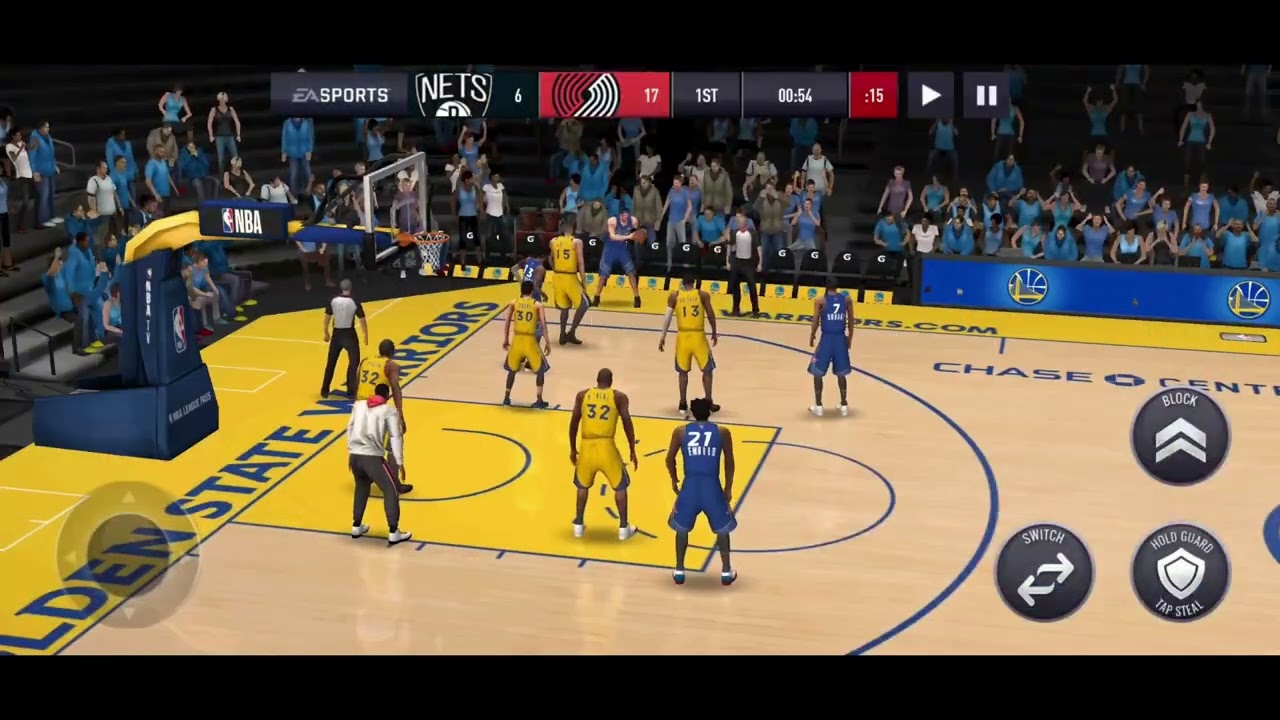 Steph Curry gameplay in NBA Live Mobile