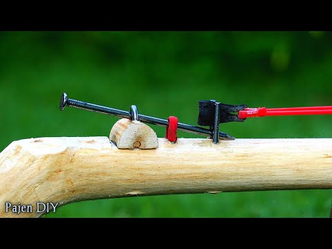 DIY Slingshot - Nail Slingshot And Wood