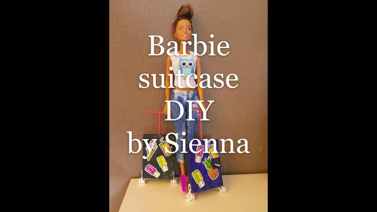 How to make a barbie suitcase. diy for kids by Sienna YouTube