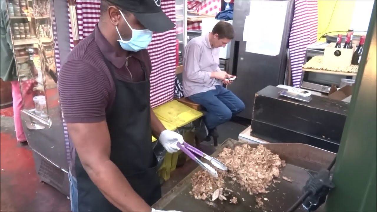 BOROUGH MARKET, LONDON STREET FOOD, DUCK CONFIT,  CRISPY DUCK, RED CABBAGE, ONION RELISH, THE BEST!!