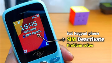 SIM Deactivate problem solve in itel keypad phone || sim deactivated problem itel mobile