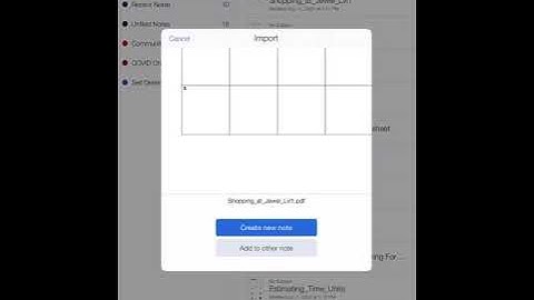 Importing to Notability the submitting
