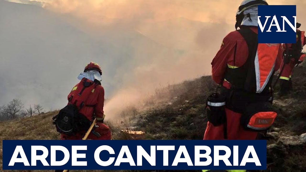 Un total de 32 incendios permanecen activos en Cantabria