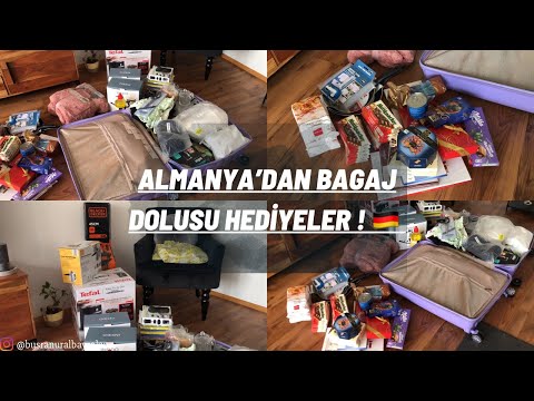 ALMANYA’DAN AİLEME BİR BAGAJ DOLUSU NE HEDİYELER GÖTÜRÜYORUM❓ALMAN ABUR CUBURLARI,ALMAN ÇİKOLATALARI