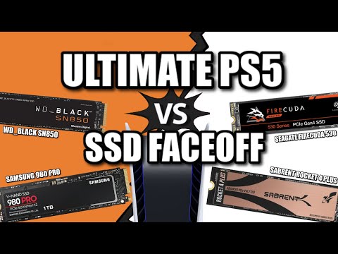 PS5 SSD ULTIMATE VERSUS- WD BLACK SN850 v SEAGATE FIRECUDA 530 v SAMSUNG 980 PRO v SABRENT ROCKET 4+