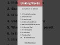 Describe Conditions Clearly Using Linking Words #advancedwords