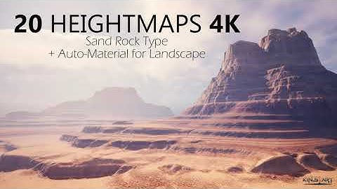 20 Heightmaps 4k pack Tutoriel