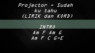 Projector-Sudah ku tahu LIRIK chords