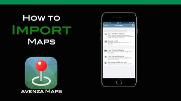 AVENZA MAPS How to Import Maps