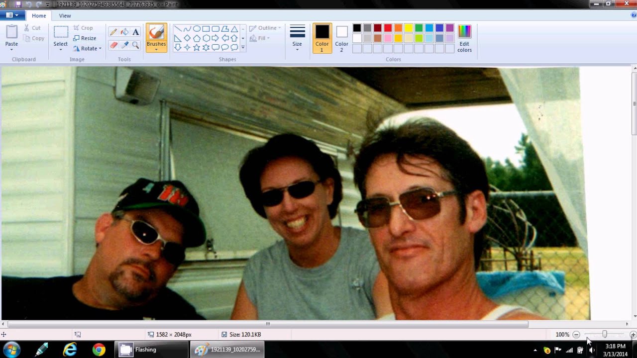 How to Crop a Scanned Picture Using MS Paint YouTube