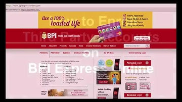 How to Enroll Third Party Accounts on BPI Express Online