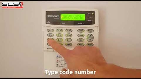 Clearing a system alert -  Texecom Premier Elite Alarm (subtitled)