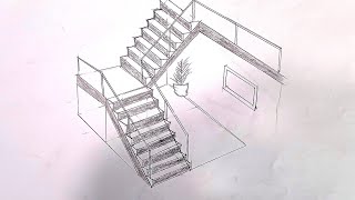Isometric staircase design