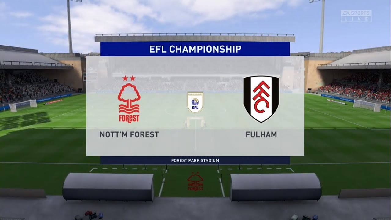 ⚽ Nottingham Forest vs Fulham ⚽ | EFL Championship (07/07/2020) | Fifa