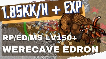 Werecreatures Edron RP150+ solo - Tibia Hunting