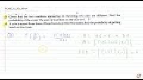 Given that the two numbers appearing on throwing two dice are different. Find the probability of...