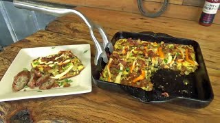 MOUNTAIN MAN BREAKFAST ON CAST IRON - TALON CLAW CAST IRON ON THE GRILL