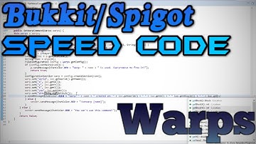[Minecraft Bukkit/Spigot] Warps Speed Code