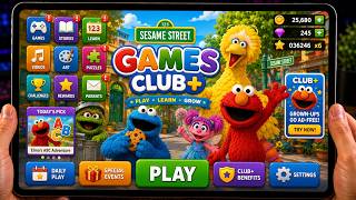 Sesame Street Games Club+ - Playing on iPad Pro - Latest Update Gameplay Walkthrough (iOS,iPadOS) screenshot 1