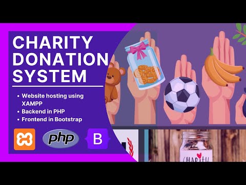 Charity Donation System Website | Website hosting using Xampp | php | bootstrap