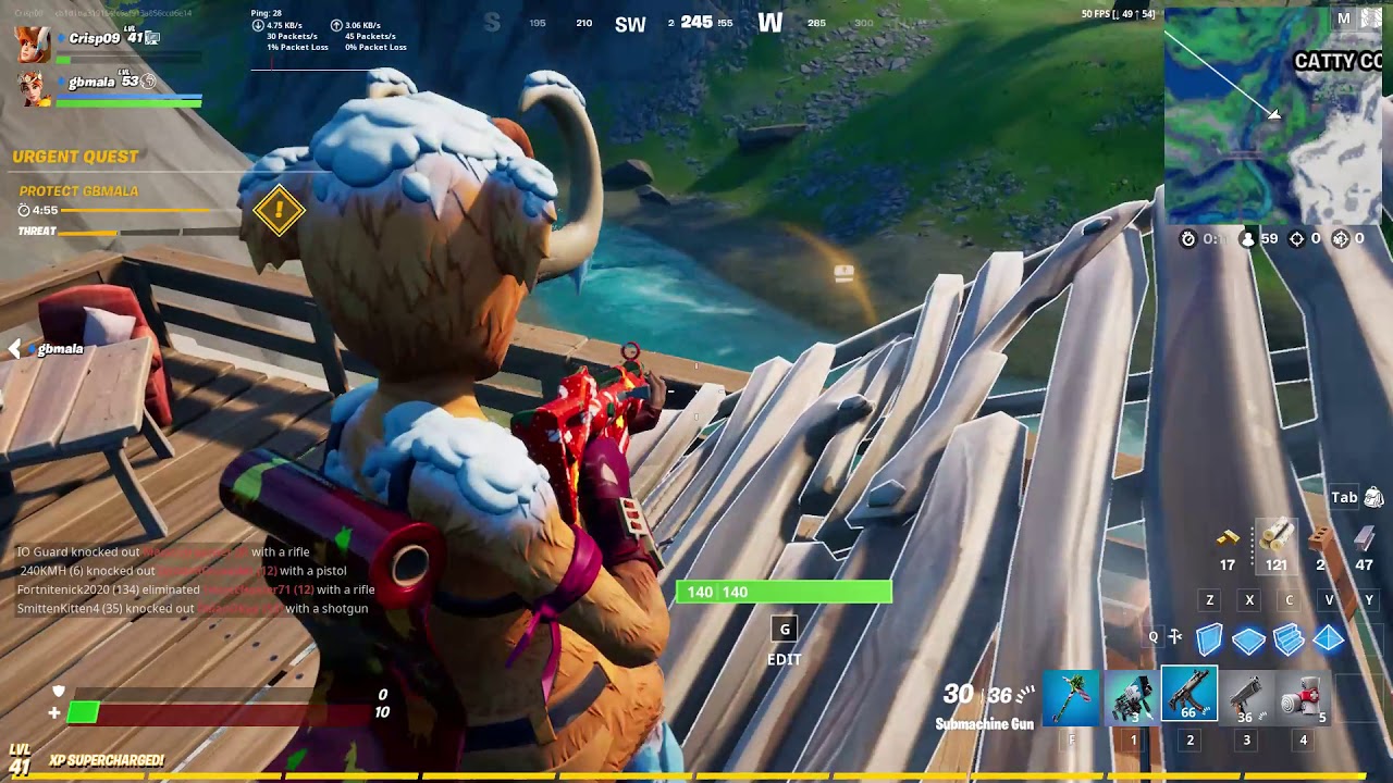 Fortnite Snowmando NPC Location & Big Chill Exotic Snowball Launcher Weapon Gameplay